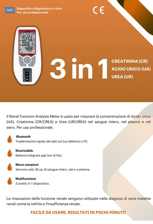 Analizzatore funzione renale RFM-101 + stampante