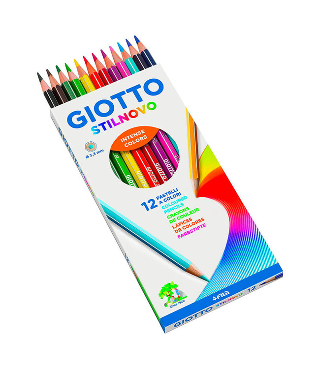 Pastelli in Astuccio da 12 Colori Giotto Stilnovo