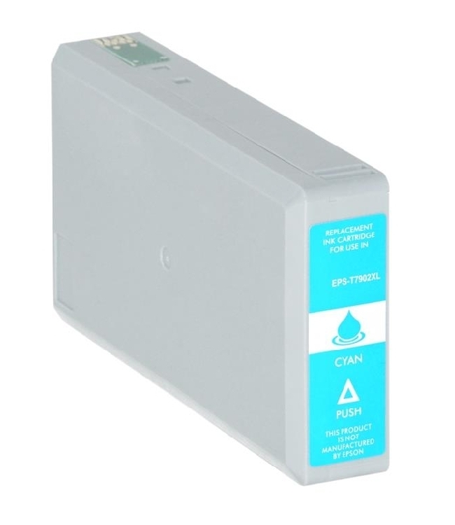 Epson T7902 Ciano Cartuccia Compatibile per WF-4630, WF-4640, WF-5110, WF-5190, 