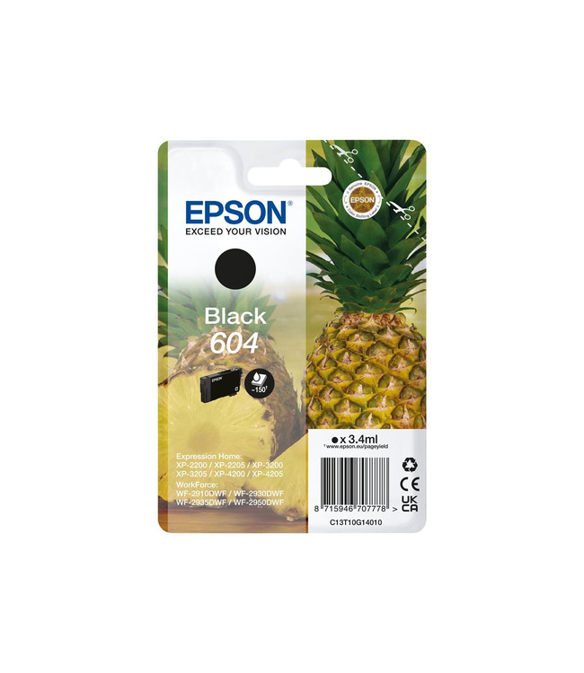 Epson T604 C13T10G64010 Multipack Nero, Ciano, Magenta e Giallo Originale