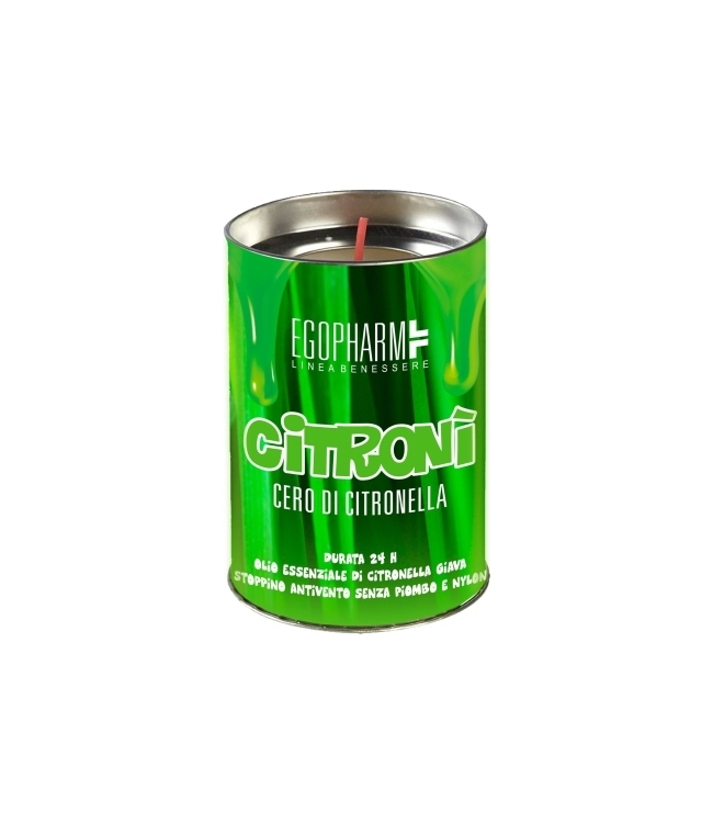 Art. FSKKCITRO, Candela alla citronella con contenitore ecologico.